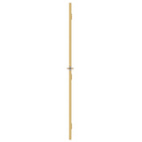 Porta Interni Sottile Oro 76x201,5cm Vetro Temperato Alluminio