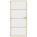 Porta Interni Sottile Oro 93x201,5cm Vetro Temperato Alluminio