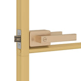 Porta Interni Sottile Oro 93x201,5cm Vetro Temperato Alluminio