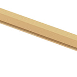 Porta Interni Sottile Oro 93x201,5cm Vetro Temperato Alluminio