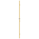 Porta Interni Sottile Oro 93x201,5cm Vetro Temperato Alluminio