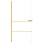 Porta Interni Sottile Oro 102,5x201,5 Vetro Temperato Alluminio