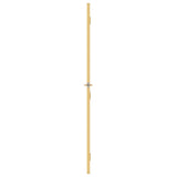 Porta Interni Sottile Oro 83x201,5cm Vetro Temperato Alluminio