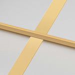 Porta Interni Sottile Oro 93x201,5cm Vetro Temperato Alluminio