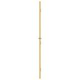 Porta Interni Sottile Oro 102,5x201,5 Vetro Temperato Alluminio