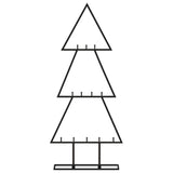 Albero di Natale Decorativo in Metallo Nero 60 cm