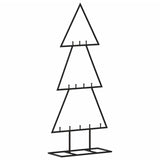 Albero di Natale Decorativo in Metallo Nero 60 cm