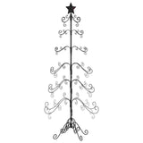 Albero di Natale Decorativo in Metallo Nero 180 cm