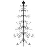 Albero di Natale Decorativo in Metallo Nero 180 cm