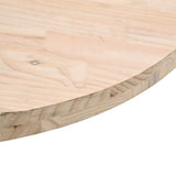Piano Tavolo Rotondo 40x3 cm in Legno Massello di Pino