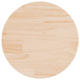 Piano Tavolo Rotondo 50x3 cm in Legno Massello di Pino