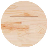 Piano Tavolo Rotondo 60x3 cm in Legno Massello di Pino