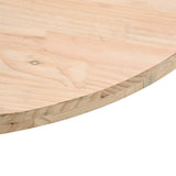 Piano Tavolo Rotondo 90x3 cm in Legno Massello di Pino