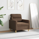 Poltrona Marrone 60 cm in Tessuto