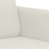 Divano a 3 Posti Crema 180 cm in Velluto