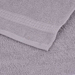 Asciugamani 10 pz Grigio 50x100 cm 360 g/m 100% Cotone