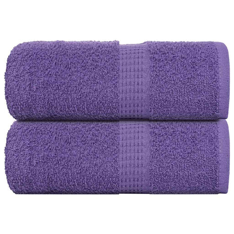 Asciugamani per Sapone 2 pz Viola 30x30cm 360g/m 100% Cotone