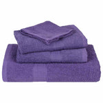 Asciugamani per Sapone 2 pz Viola 30x30cm 360g/m 100% Cotone