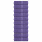 Asciugamani per Sapone 10 pz Viola 30x30cm 360g/m 100% Cotone