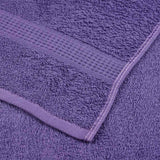 Asciugamani per Sapone 10 pz Viola 30x30cm 360g/m 100% Cotone