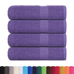 Asciugamani 4 pz Viola 50x100 cm 360 g/m 100% Cotone