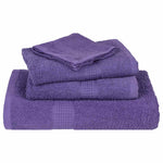 Asciugamani Doccia 2 pz Viola 70x140 cm 360 g/m 100% Cotone