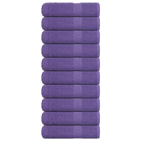 Asciugamani Doccia 10 pz Viola 70x140 cm 360 g/m 100% Cotone