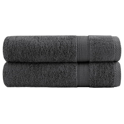 Asciugamani Doccia SOLUND 2 pz Antracite 70x140 cm 600gsm