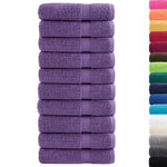Asciugamani Premium SOLUND 10 pz Viola 50x100 cm 600 g/m
