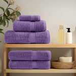Asciugamani Premium SOLUND 10 pz Viola 50x100 cm 600 g/m