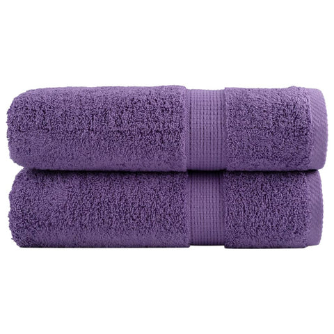 Asciugamani da Doccia SOLUND 2 pz Viola 70x140 cm 600 g/m
