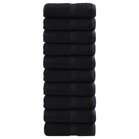 Salviette Premium SOLUND 10 pz Nere 30x30 cm 600 g/m