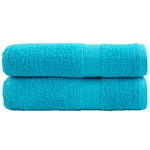 Asciugamani Bagno SOLUND 2 pz Turchesi 50x100 cm 600 g/m