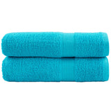Asciugamani Bagno SOLUND 2 pz Turchesi 50x100 cm 600 g/m