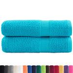 Asciugamani Bagno SOLUND 2 pz Turchesi 50x100 cm 600 g/m