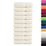 Asciugamani Premium SOLUND 10 pz Crema 50x100 cm 600 g/m
