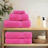 Asciugamano per Ospiti SOLUND 4 pcs Rosa 15 x 21 cm 550 gsm