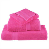 Asciugamano per Ospiti SOLUND 4 pcs Rosa 15 x 21 cm 550 gsm