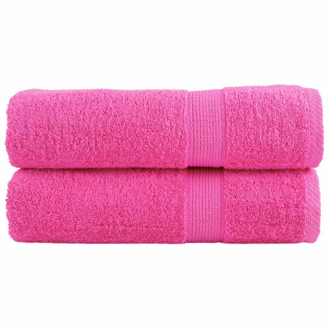 Asciugamani Premium SOLUND 2 pz Rosa 50x100 cm 600 g/m