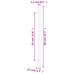 Maniglie per Mobili 20 pz Argento 320 mm in Acciaio Inox