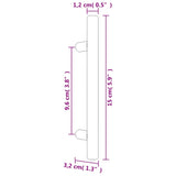 Maniglie per Mobili 20 pz Oro 96 mm in Acciaio Inox