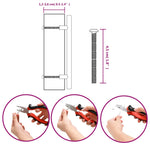 Maniglie per Mobili 20 pz Nere 128 mm in Acciaio Inox