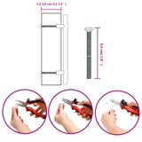 Maniglie per Mobili 20 pz Nere 128 mm in Acciaio Inox