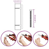 Maniglie per Mobili 20 pz Nere 160 mm in Acciaio Inox