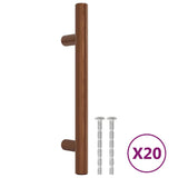 Maniglie per Mobili 20 pz Bronzo 96 mm in Acciaio Inox