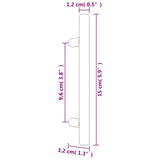 Maniglie per Mobili 20 pz Bronzo 96 mm in Acciaio Inox