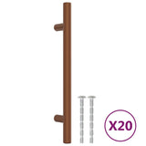 Maniglie per Mobili 20 pz Bronzo 128 mm in Acciaio Inox