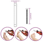 Maniglie per Mobili 10 pz Argento 480 mm in Acciaio Inox