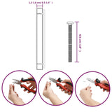 Maniglie per Mobili 10 pz Argento 480 mm in Acciaio Inox