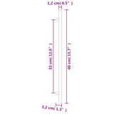 Maniglie per Mobili 10 pz Oro 320 mm in Acciaio Inox